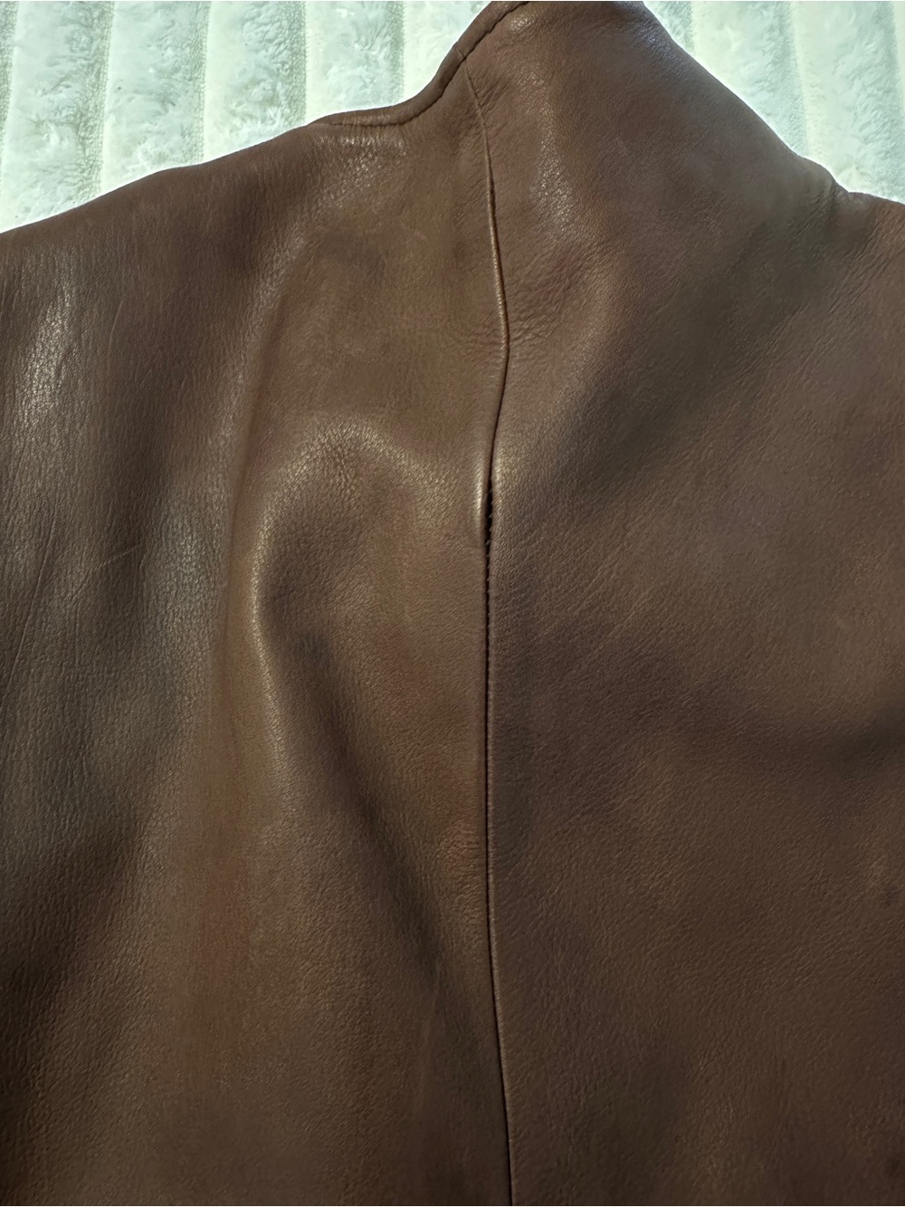 VINTAGE Ralph Lauren Brown Leather Button-Front Vest RARE Find - Picture 12 of 12